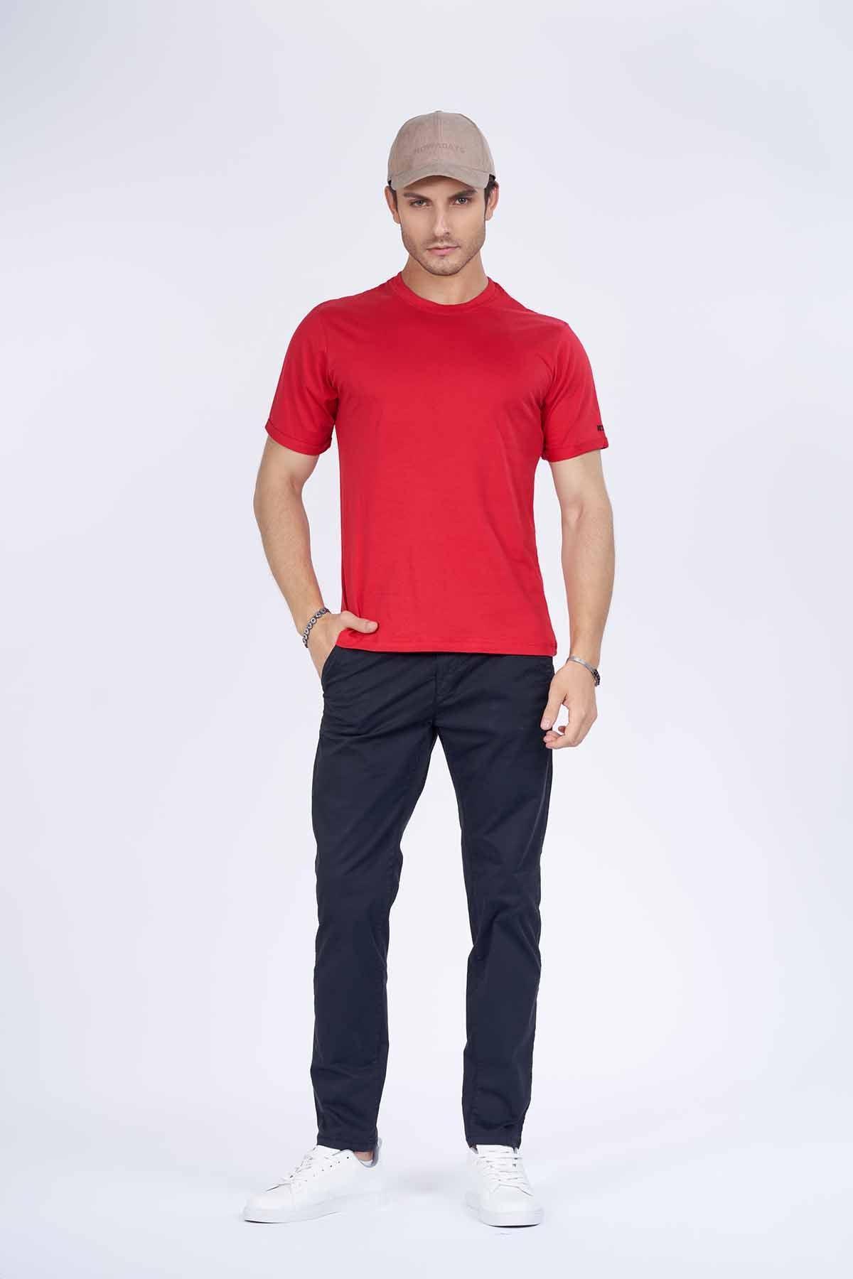 Crew Neck Basic T-Shirt For Men