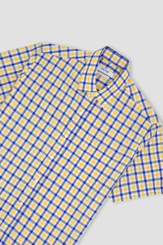 Check Half Sleeve Shirt For Men