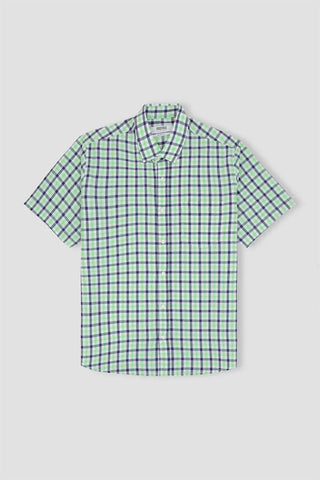 Check Half Sleeve Shirt For Men