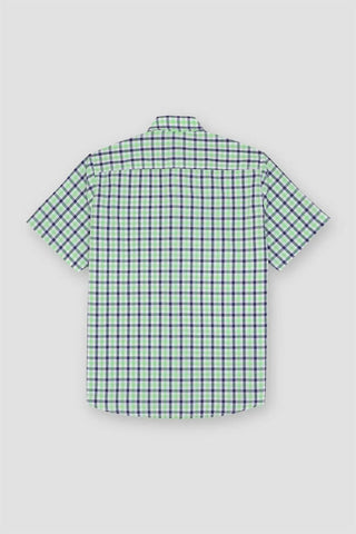 Check Half Sleeve Shirt For Men