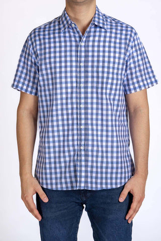 Check Half Sleeve Shirt For Men