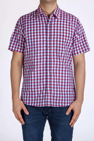 Check Half Sleeve Shirt For Men
