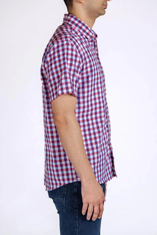 Check Half Sleeve Shirt For Men