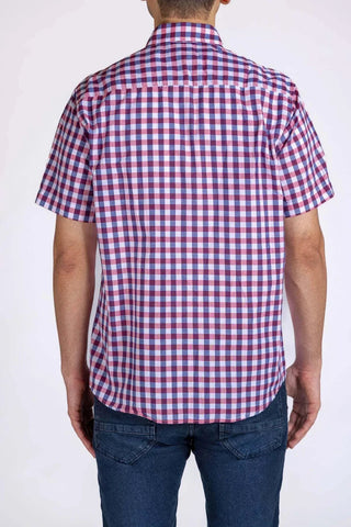 Check Half Sleeve Shirt For Men