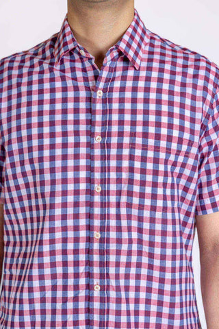 Check Half Sleeve Shirt For Men