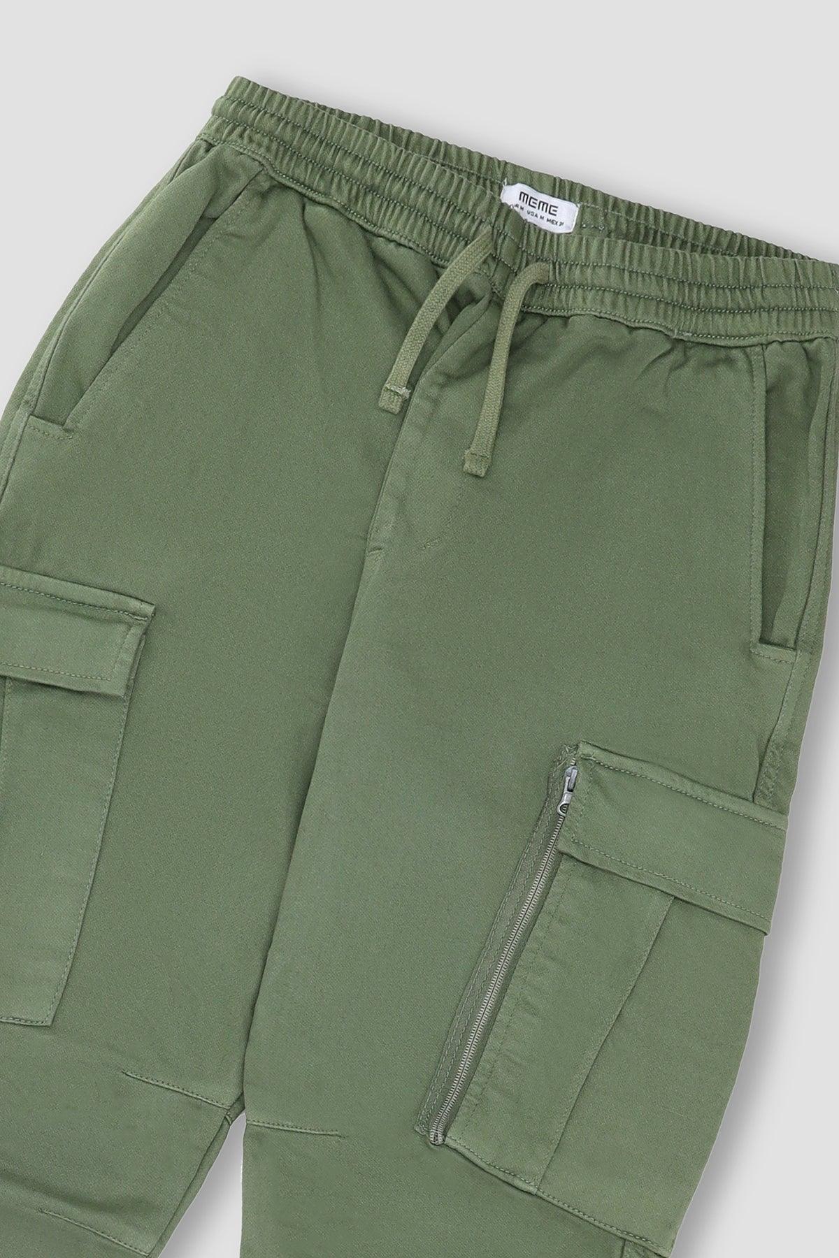 Cargo Trouser For Men - Hazel Green - MEME