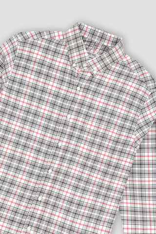 Check Button Down Shirt For Men - Check - MEME