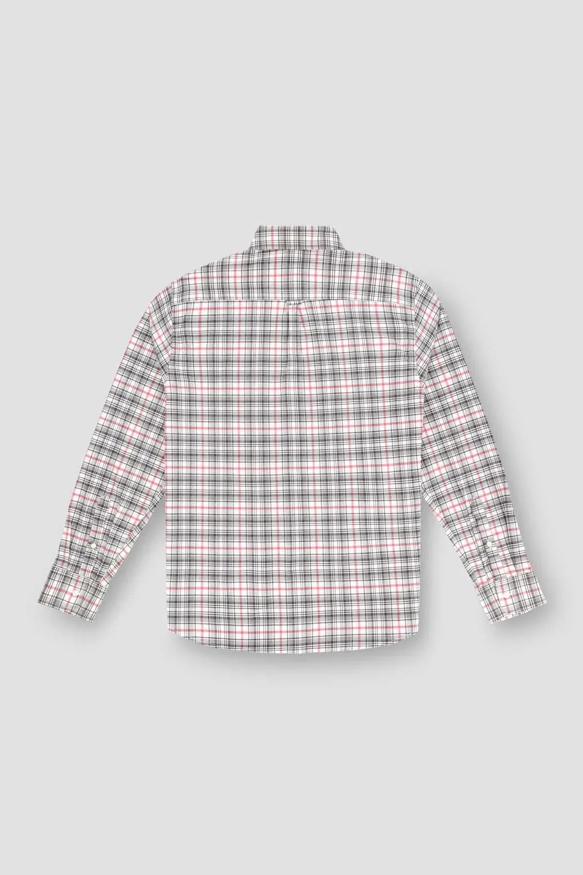 Check Button Down Shirt For Men - Check - MEME