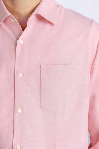 Solid Shirt For Men - Peach