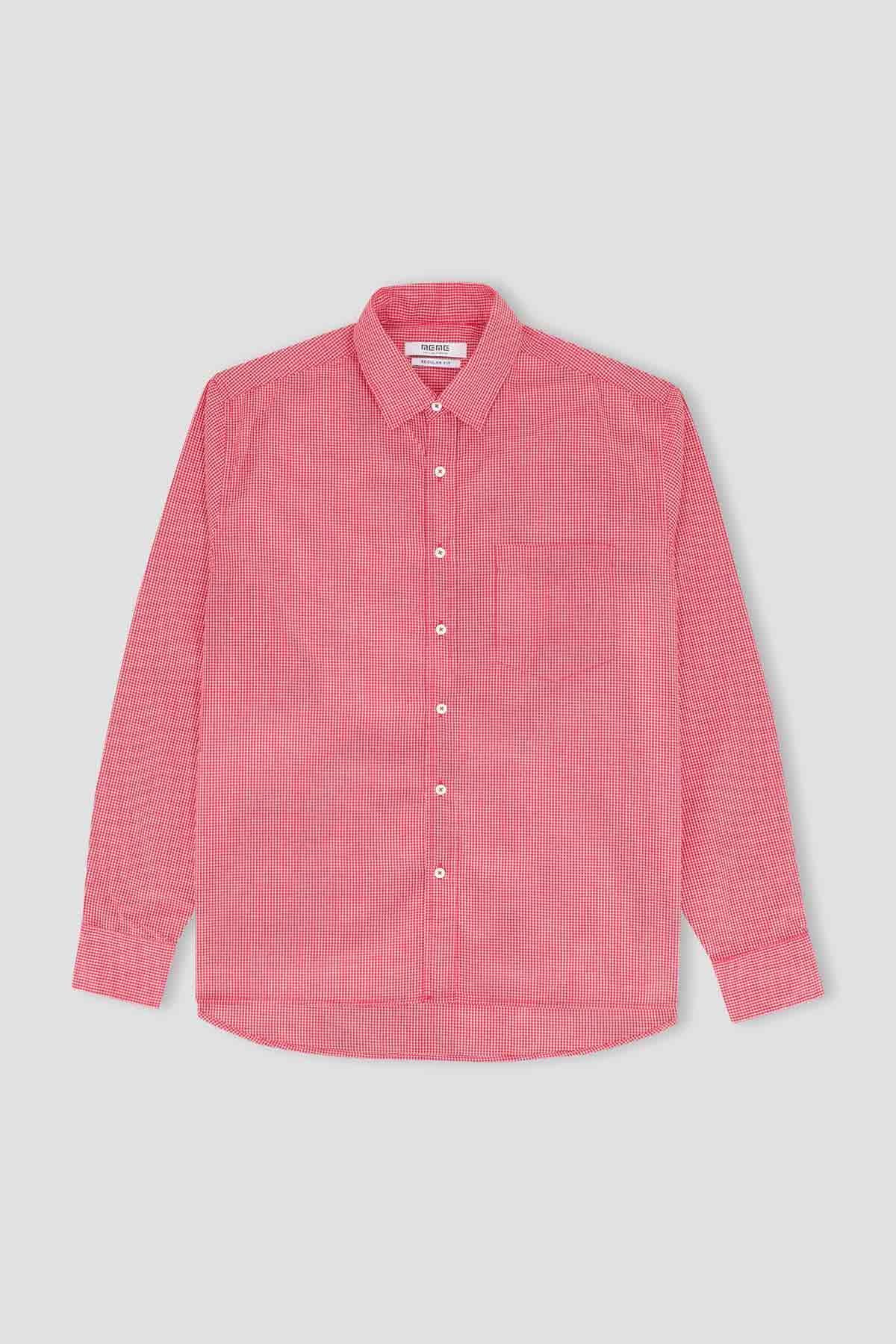 Check Shirt For Men - Pink - MEME