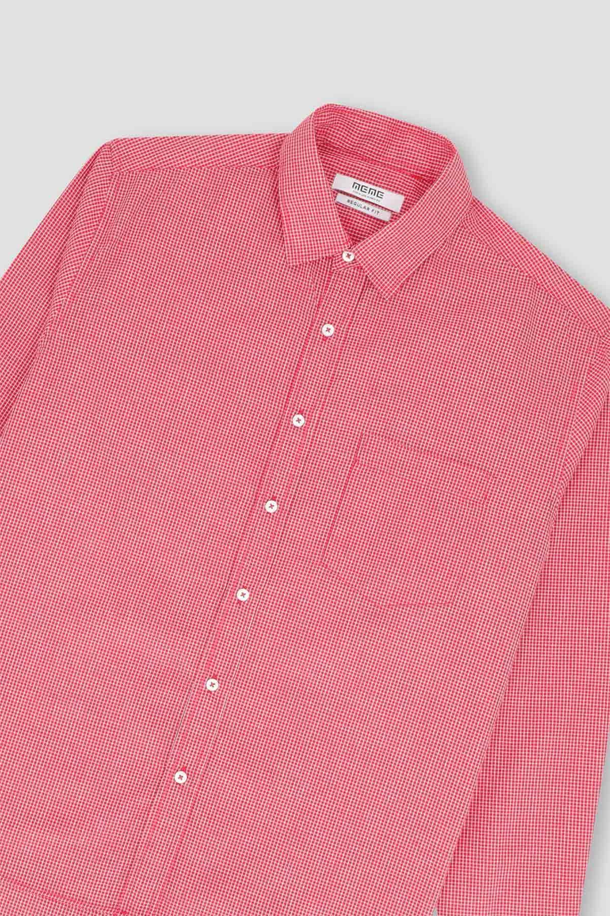 Check Shirt For Men - Pink - MEME