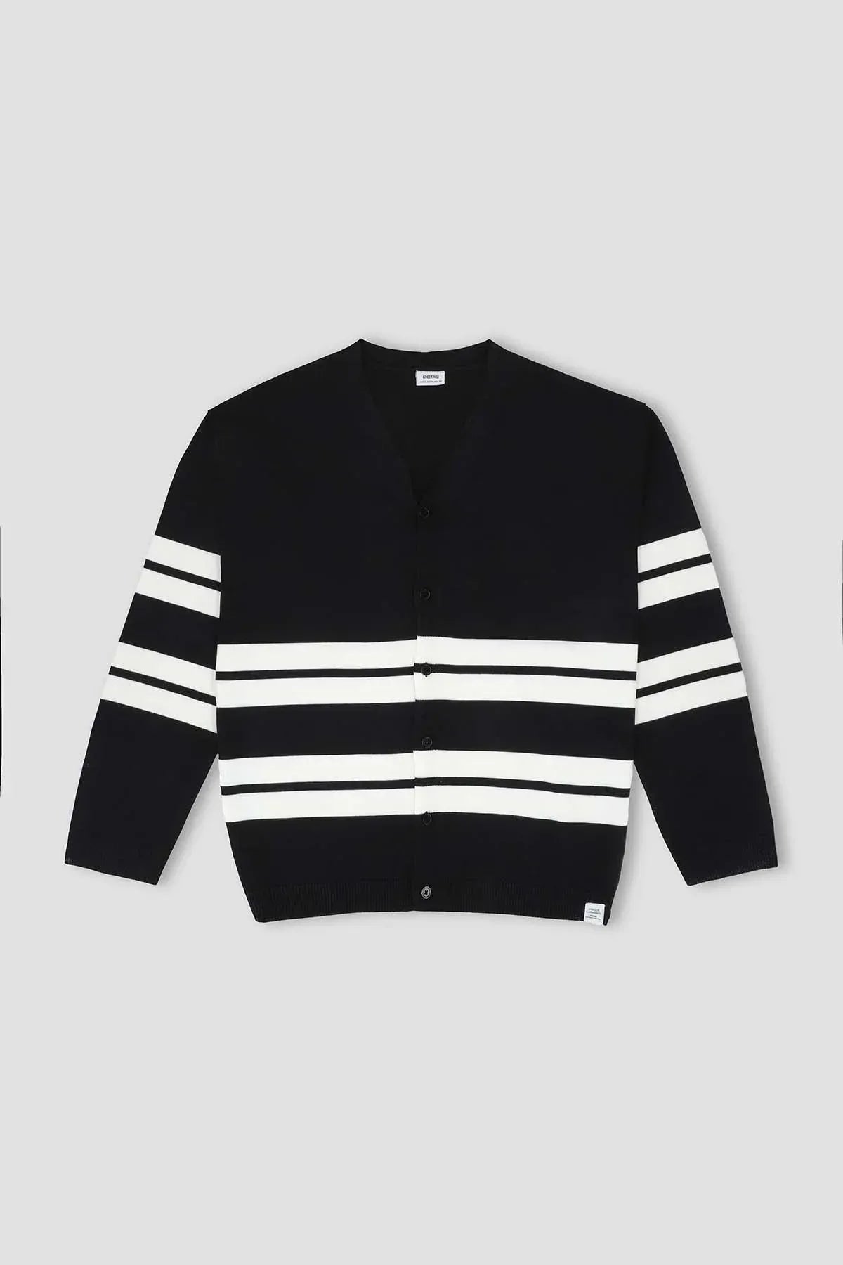 Striped Cardigan For Men