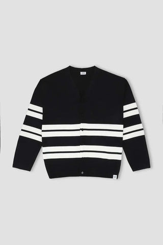Striped Cardigan For Men