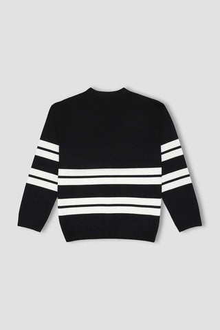 Striped Cardigan For Men