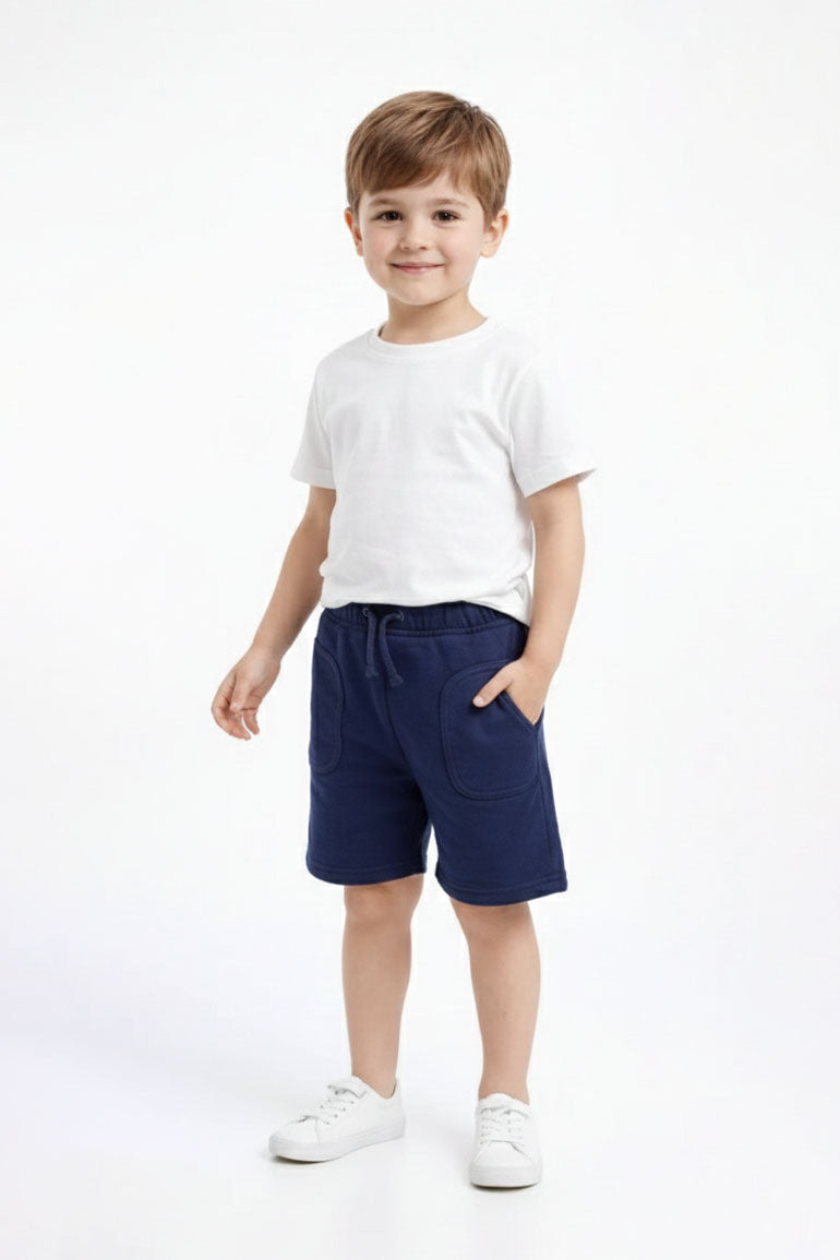 Drawstring Pocket Shorts For Baby Boy