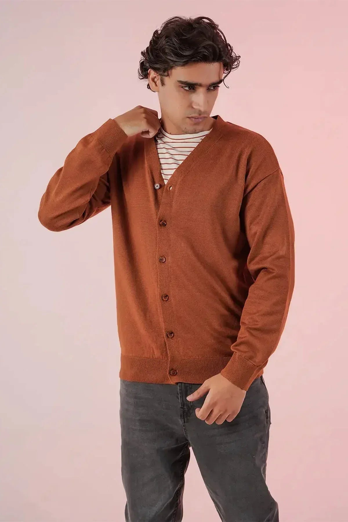 Jonas Cardigan For Men - Mule Fawn - MEME