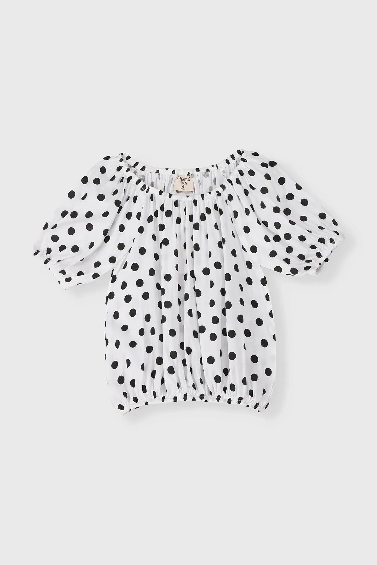 Polka Dot Dress For Baby Girl - White - MEME