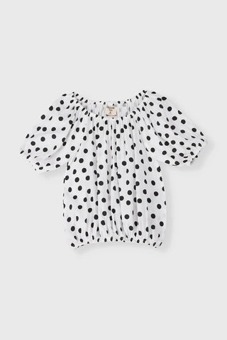 Polka Dot Dress For Baby Girl - White - MEME