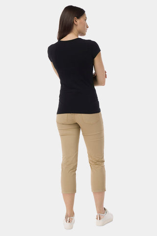 Half Sleeves Crew Neck T-Shirt