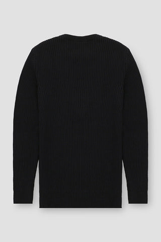 Classical Ribbed Knit Sweater