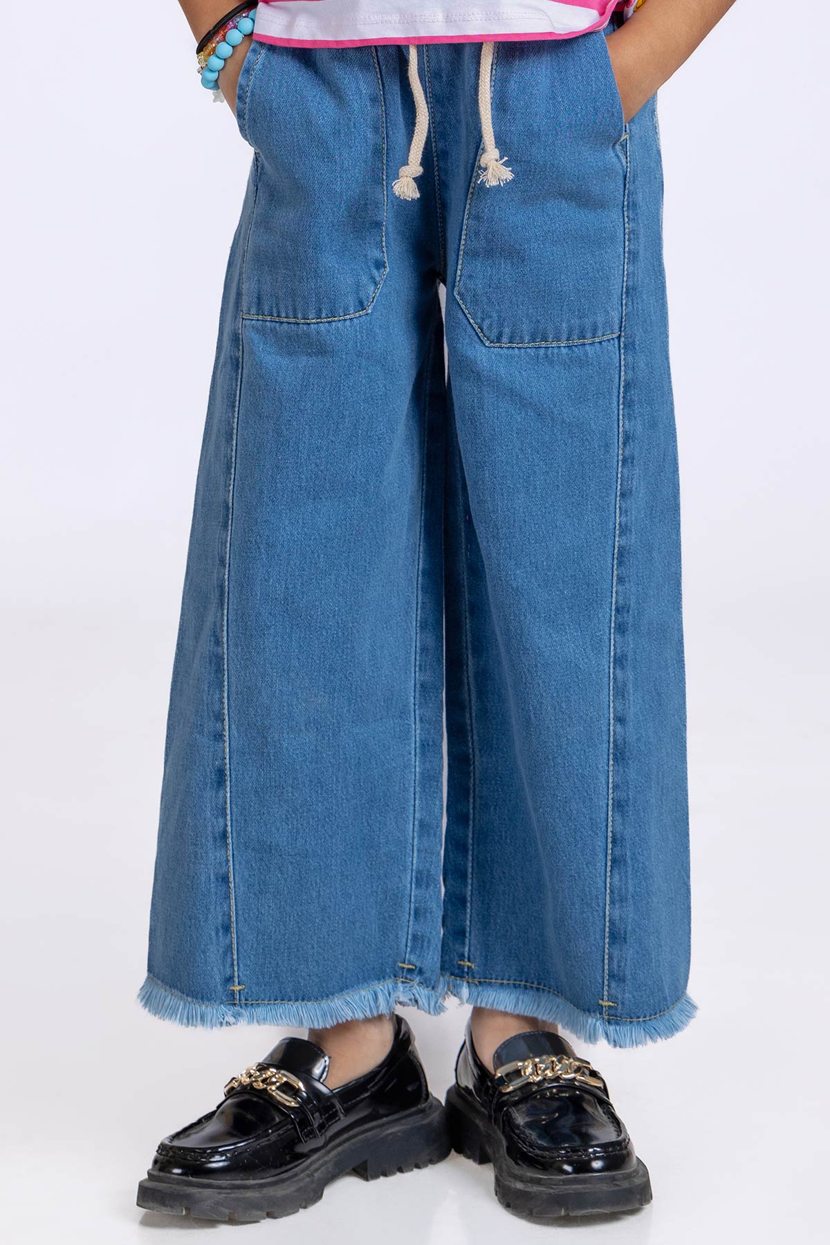 Girls Wide Leg Jeans