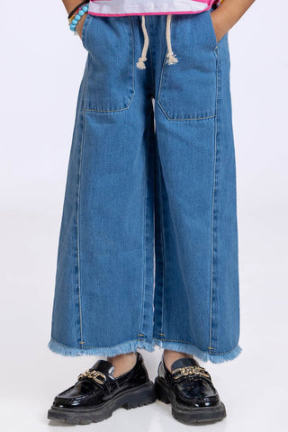 Girls Wide Leg Jeans