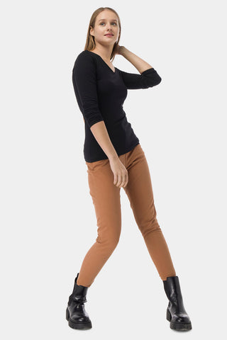 Long Sleeves V Neck T-Shirt