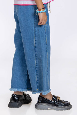 Girls Wide Leg Jeans