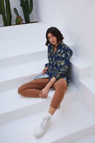 Oversized Printed Dress