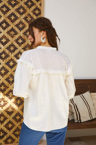 Ruffled Trim Shirt
