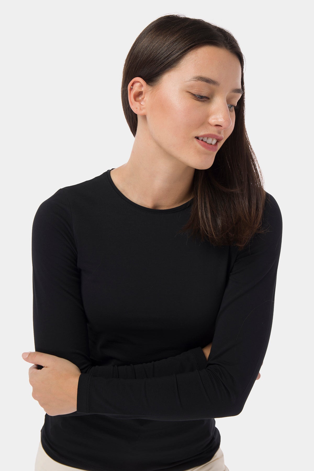 Long Sleeves Crew Neck T-Shirt