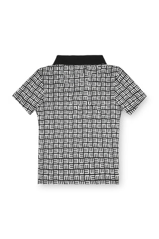 Typography Crop Polo Shirt