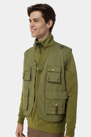 Sleeveless Zipper Jacket