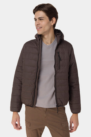 Long Sleeve Puffer Hooded Jacket