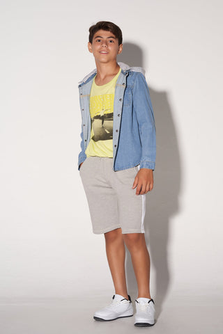Hooded Denim Shacket