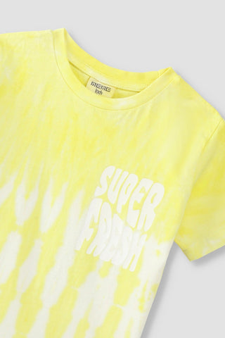 Tie And Dye Typography T-Shirt