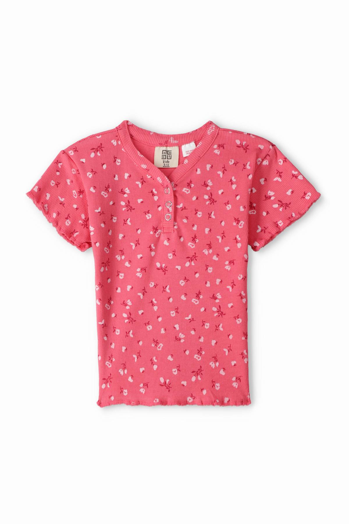 Ribbed Floral Top