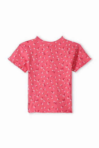 Ribbed Floral Top