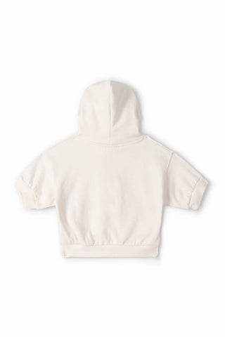 Short Sleeve Typography Hoodie