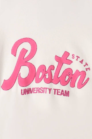 Short Sleeve Typography Hoodie