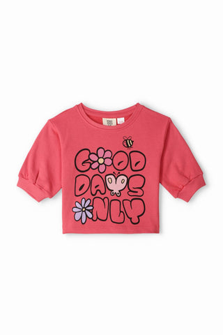 Floral Typography Sweatshirt