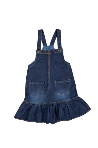 Dark Wash Dungaree Dress