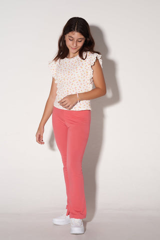 Lettuce Edge Floral Top