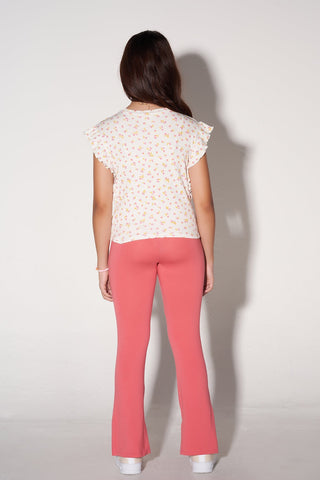 Lettuce Edge Floral Top