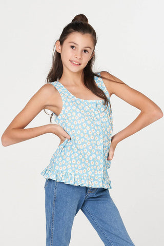 Sleeveless Floral Top