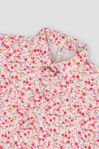 Printed Front Tie Top