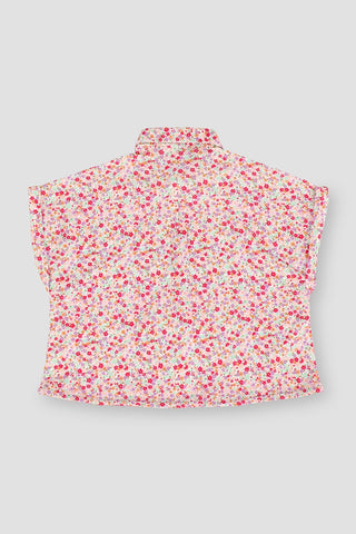 Printed Front Tie Top
