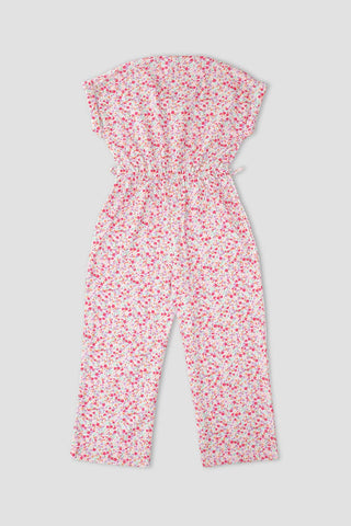 Girl Printed Jumpsuit