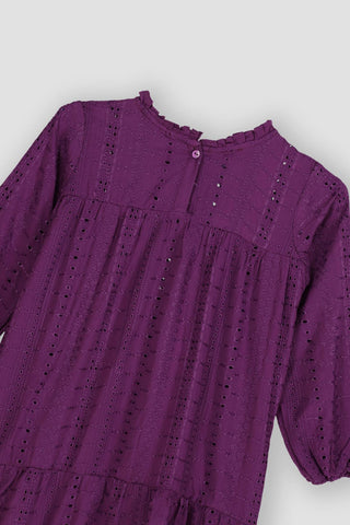 Embroidered Midi Dress