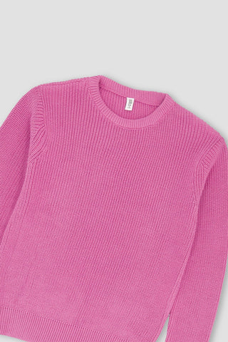 Girl's Solid Pullover Sweater